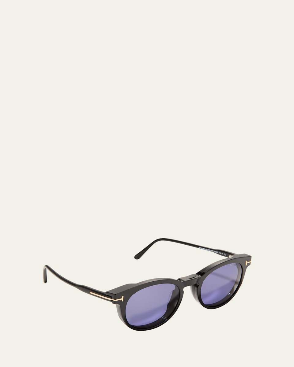 Blue Light Blocking Round Acetate Glasses